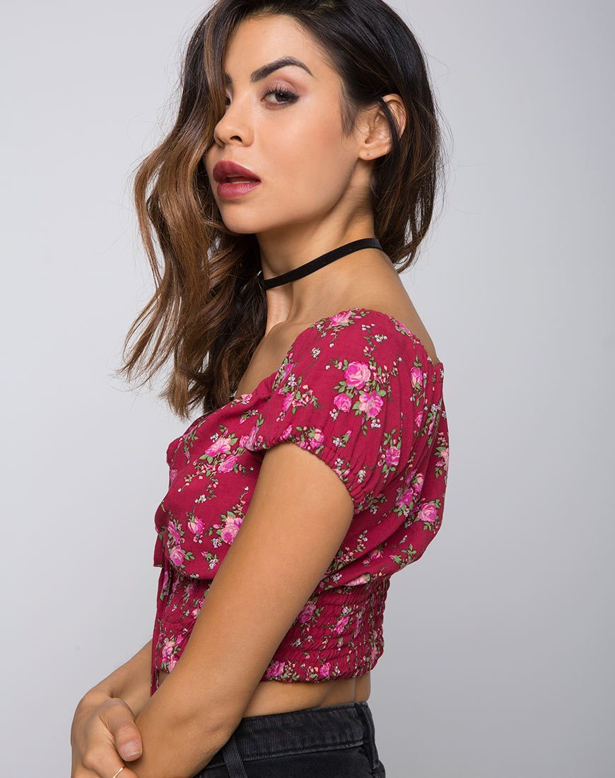 Afbeelding van Evane Crop Top in Soheila Floral