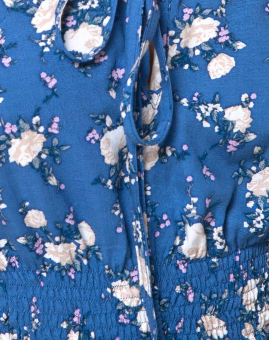 Afbeelding van Evane Crop Top in Soheila Floral Blue