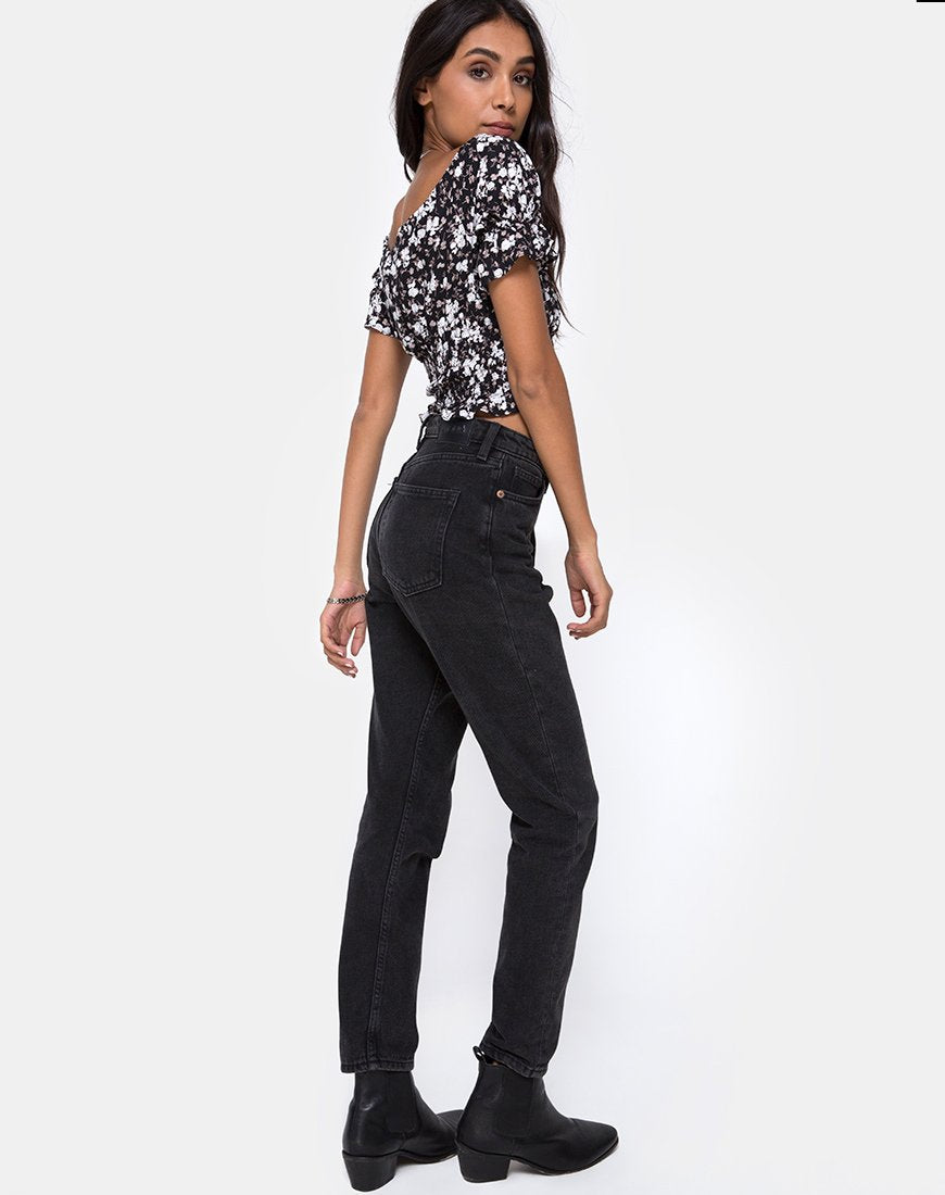 Afbeelding van Evony Top in Dark Wild Flower