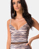 Afbeelding van Dyrilla Cropped Bralet in Fluweel Gouden Tijger