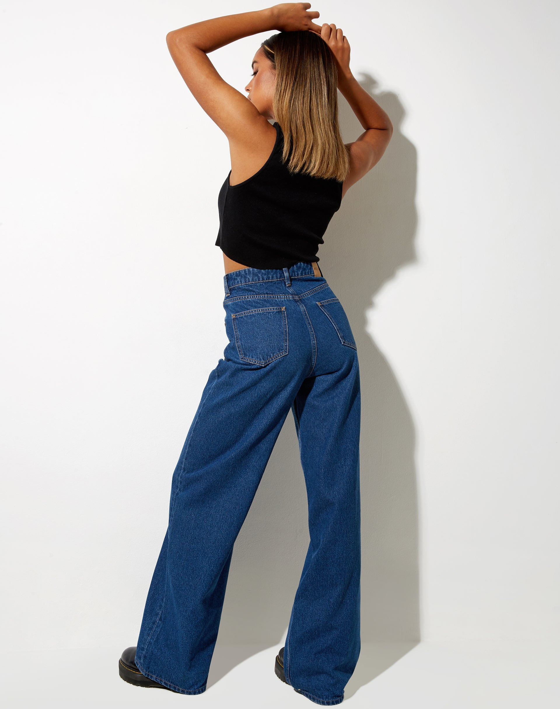 Afbeelding van Extra Wijd Jean in Klassiek Blauw
