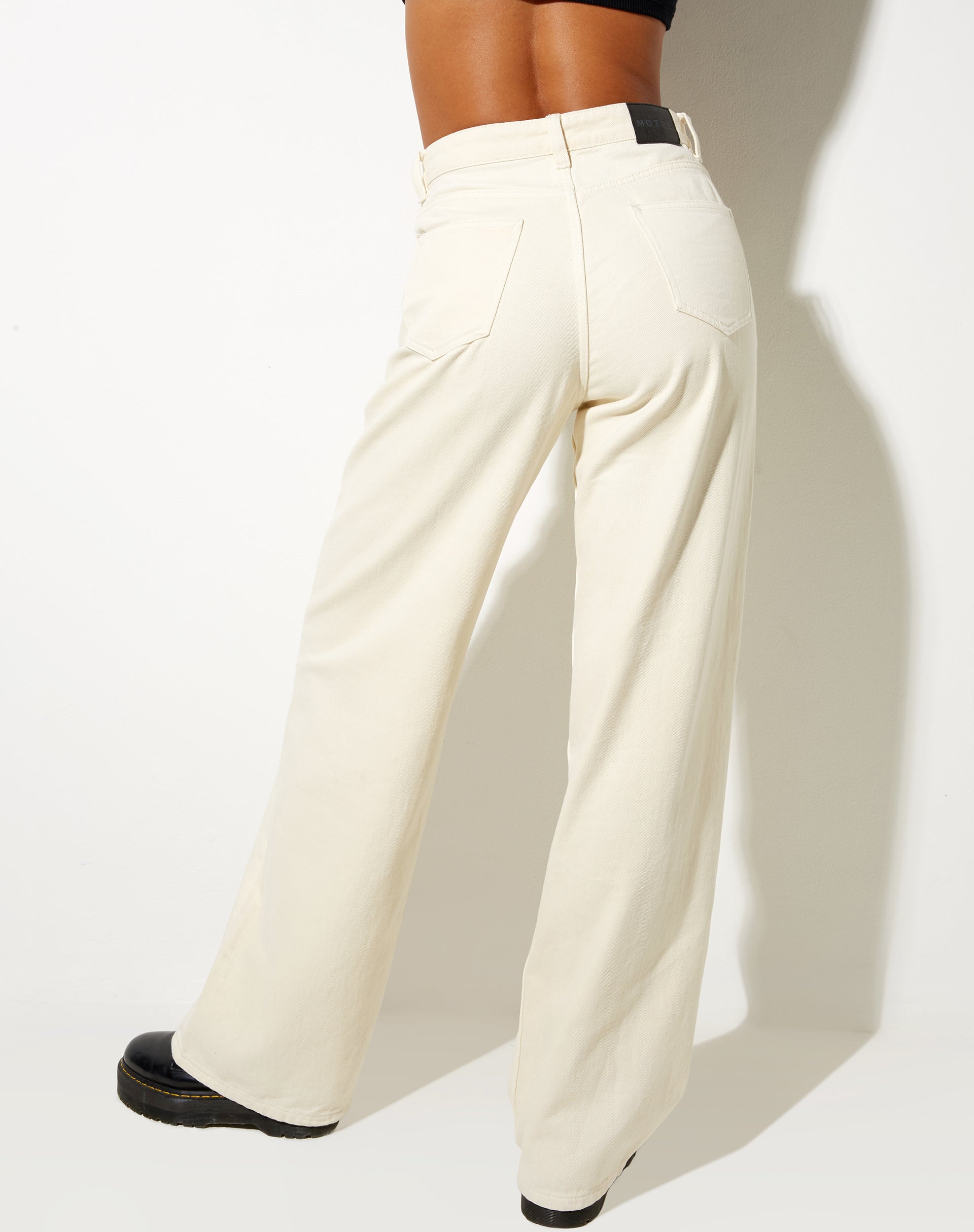 Afbeelding van Extra Wide Jeans in Off White