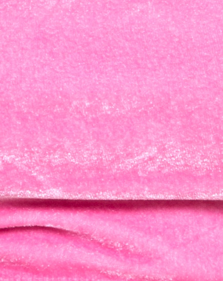 Afbeelding van Fabienne Bikinitop in Fluweel Candy Pink