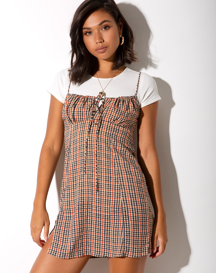 Afbeelding van Famala Slip Dress in Country Check