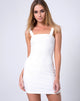 Afbeelding van Farlie Bodycon Jurk in Multi Rib Ivoor