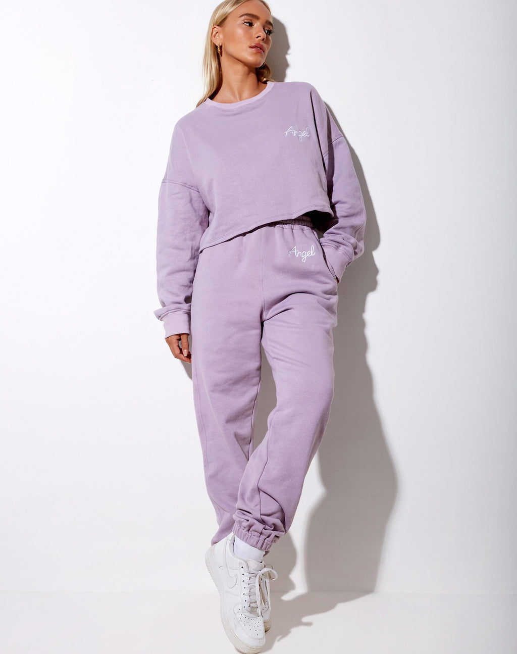 Basta Jogger in Violet 'Angel' Embro Wit