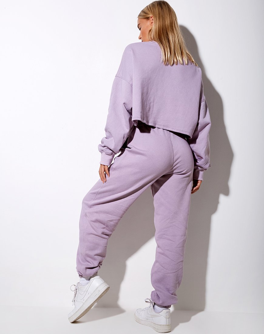 Afbeelding van Fawly Crop Top in Violet Angel Embro in White