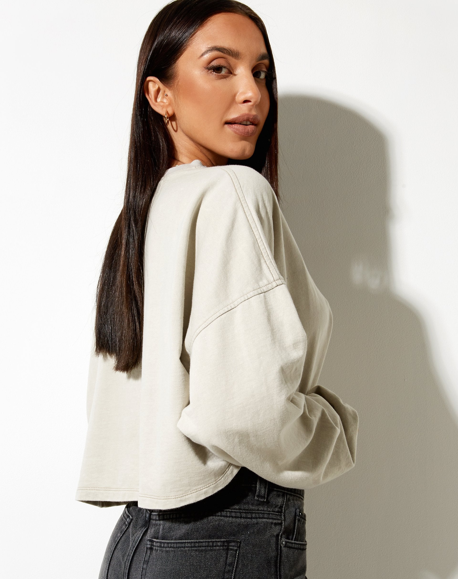 Afbeelding van Fawly Crop Top in Kokosmelk Cherubijn Lamour Label Embro