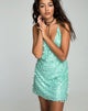 Afbeelding van Finn Jurk in Disc Pailletten Mint