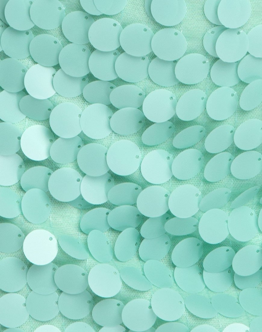 Afbeelding van Finn Jurk in Disc Pailletten Mint
