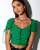 Afbeelding van Flaba Top in Dainty Daisy Green