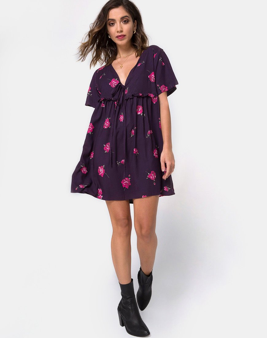 Afbeelding van Flawa Mini jurk in Avondroos
