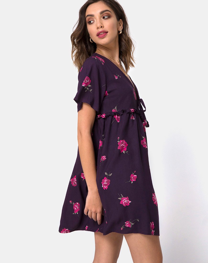 Flawa Mini Jurk in Avondroos