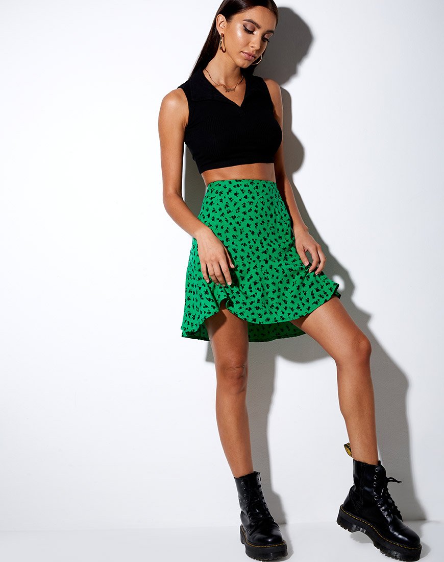 Afbeelding van Gaelle rok in Dainty Daisy groen