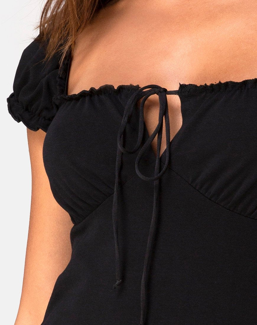 Afbeelding van Gaina jurk in zwart jersey