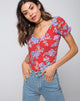 Afbeelding van Galay Plunge Bodice in Vintage Fleur
