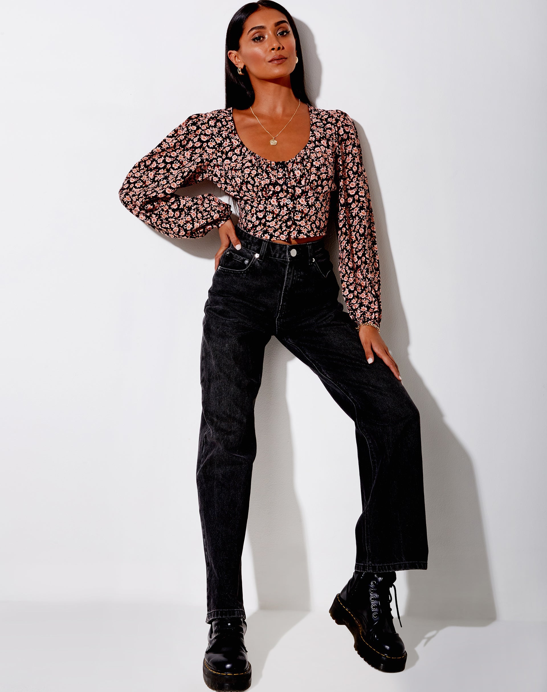 Afbeelding van Glario Crop Top in Herfstbloesem
