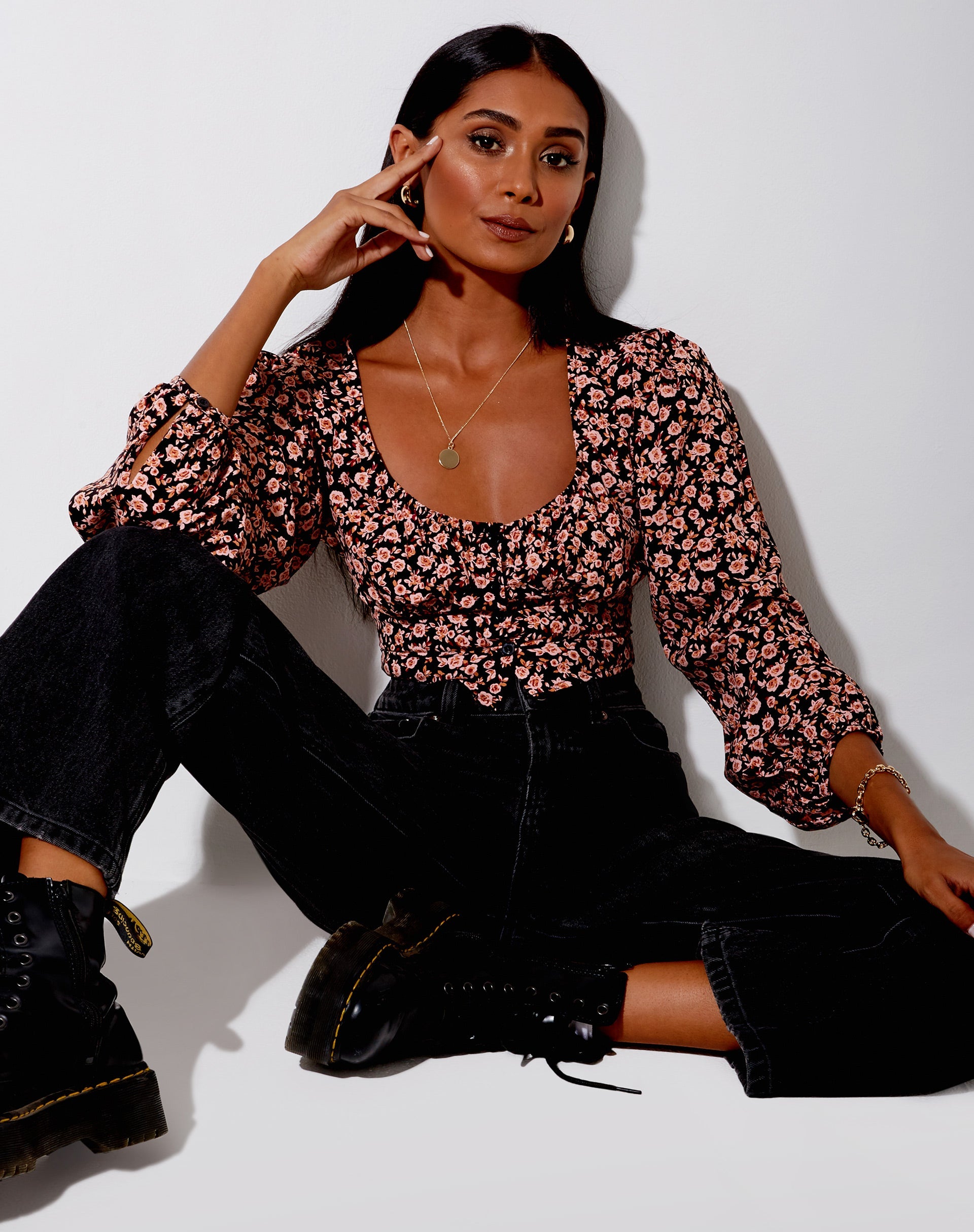 Afbeelding van Glario Crop Top in Herfstbloesem