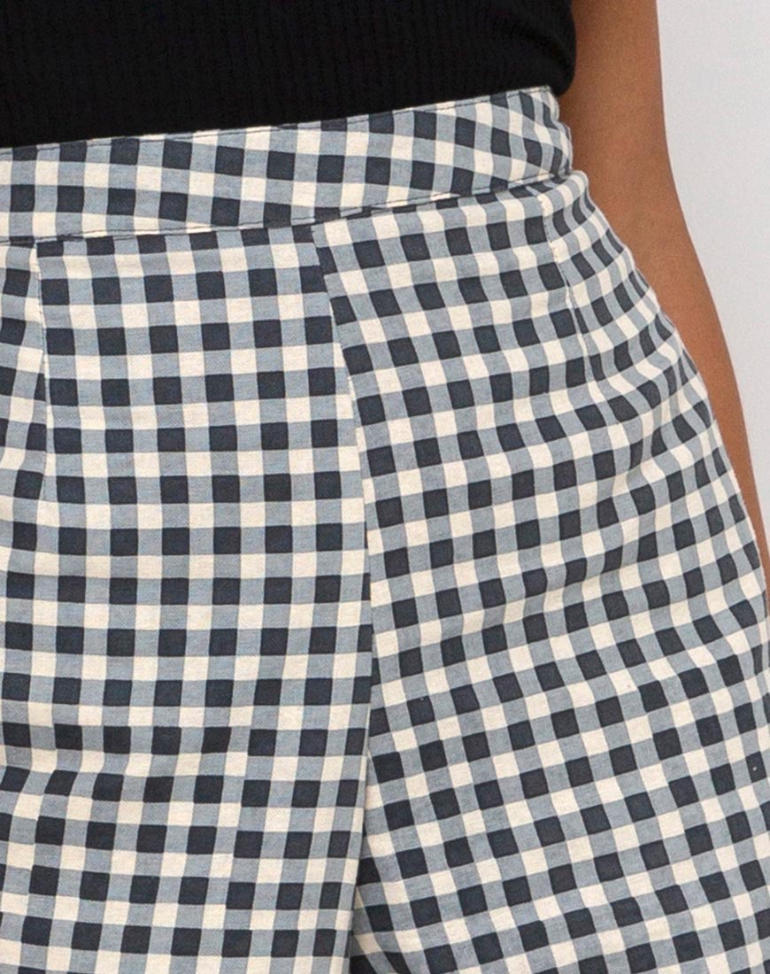 Afbeelding van Gamila Culotte Broek in Gingham Crème