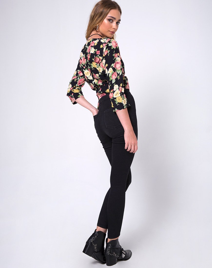 Afbeelding van Gamthi Wrap Top in Vintage bloei