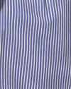 Donkerblauw streep