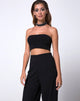 Afbeelding van Garneth Bandeau Top en Choker in Black Diamond