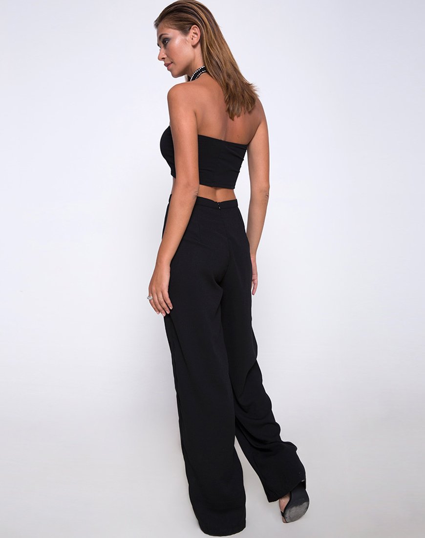 Afbeelding van Garneth Bandeau Top en Choker in Black Diamond