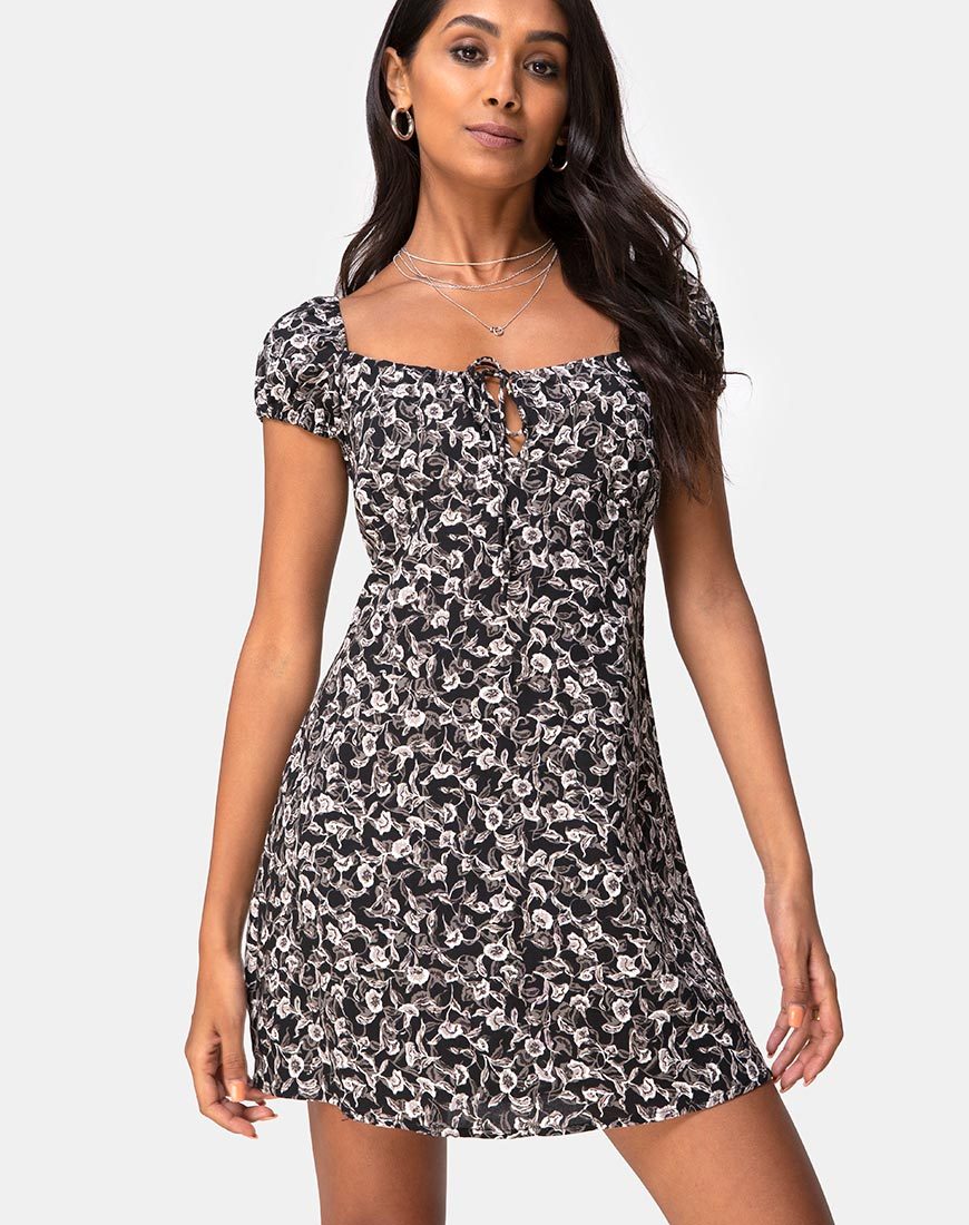 Gaval Mini Dress in Wild Tulip Zwart