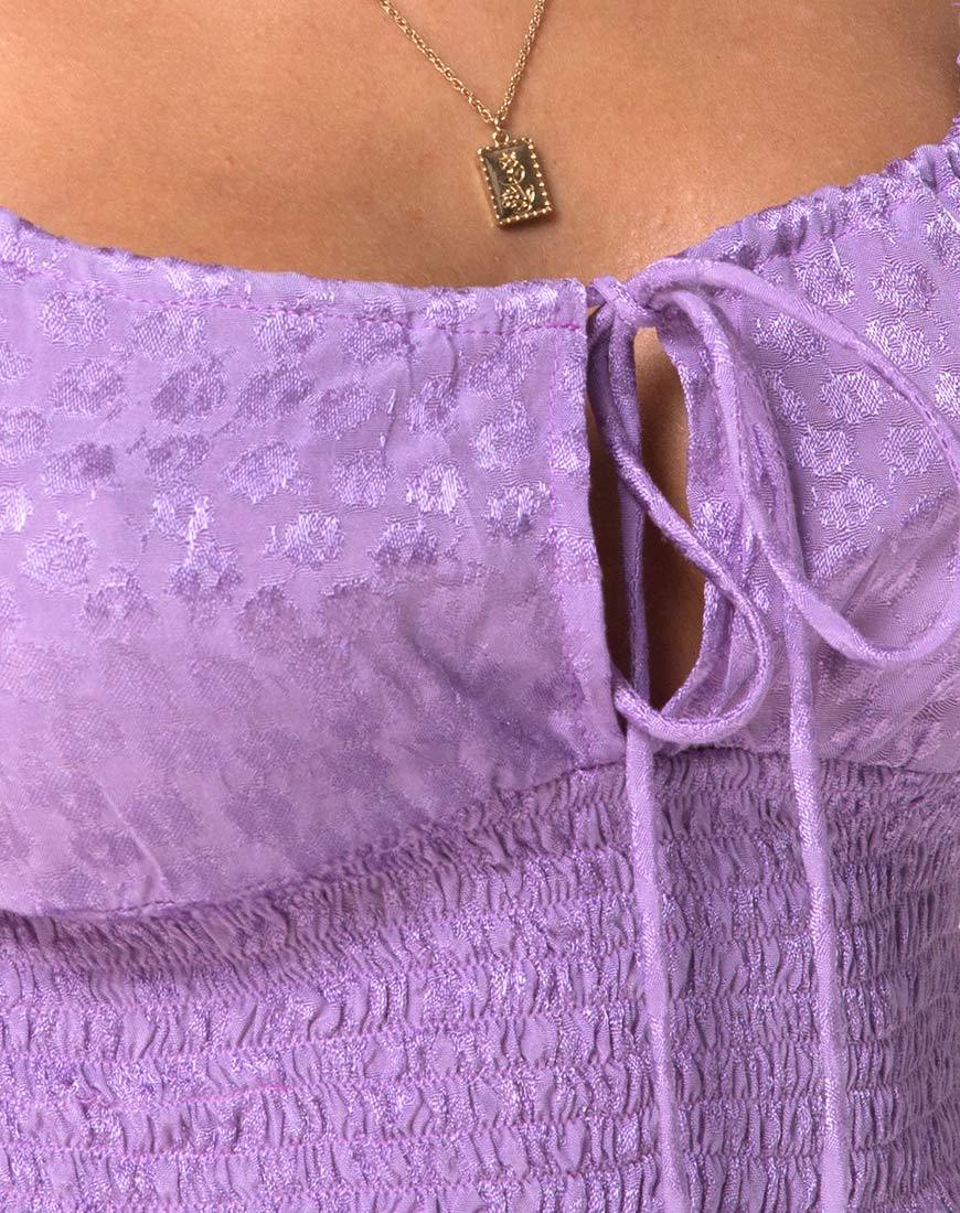 Afbeelding van Gemala Cami Top in Satijn Ditsy Rose Lavendel