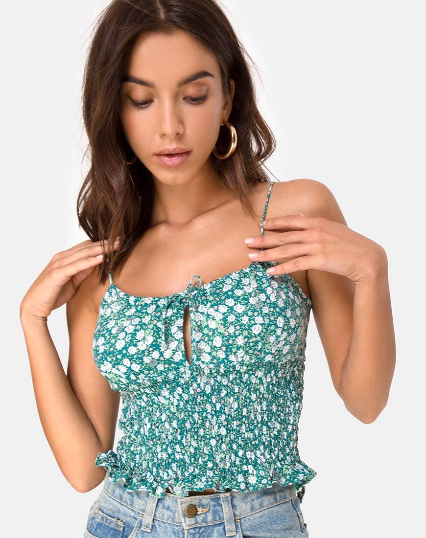 Gemala Cami Top in Bloemenveld