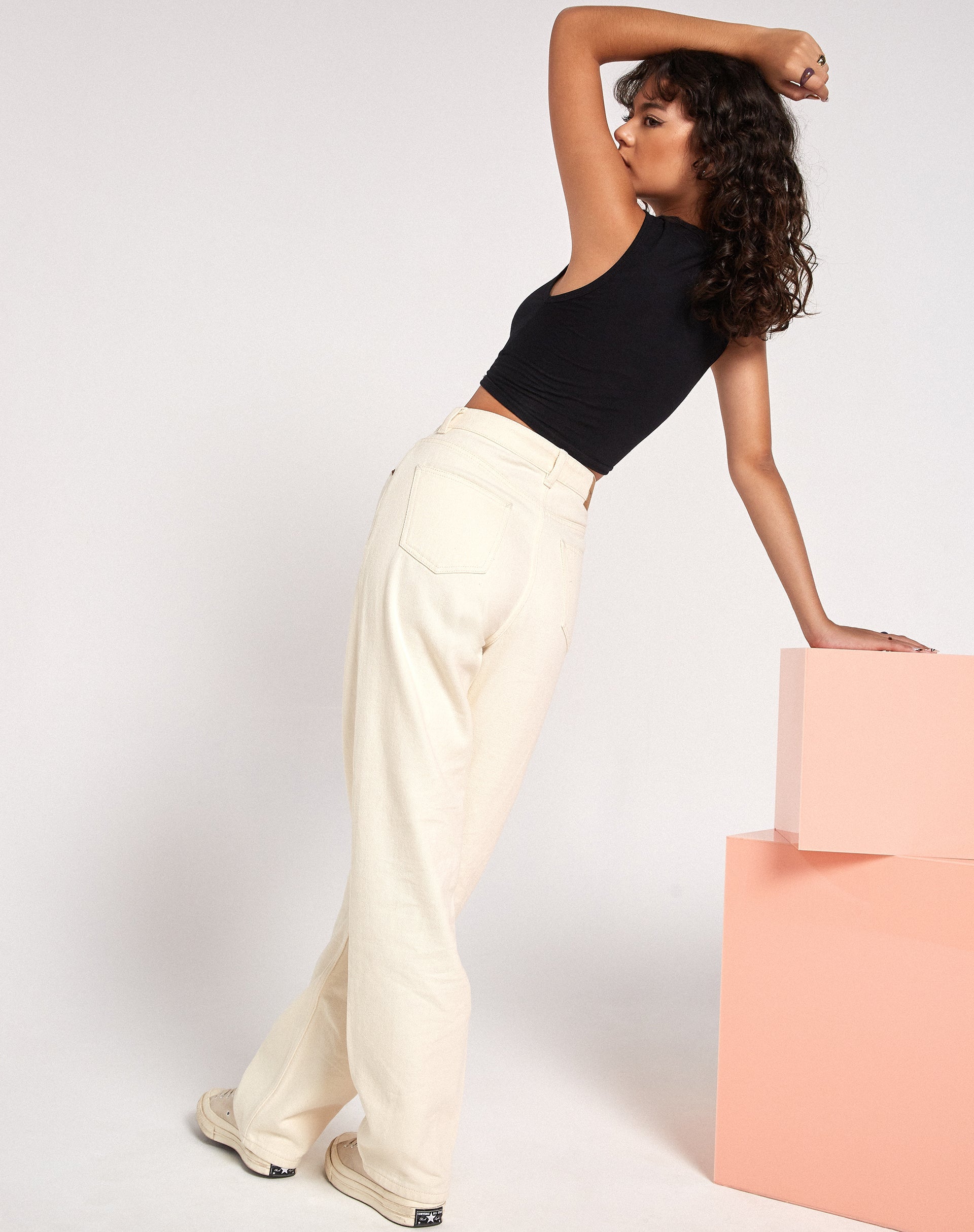 Afbeelding van Gimon Crop Top in Black Love