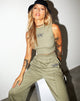 Afbeelding van Gimon Crop Top in Rib Grijs Sage Angelo Embro