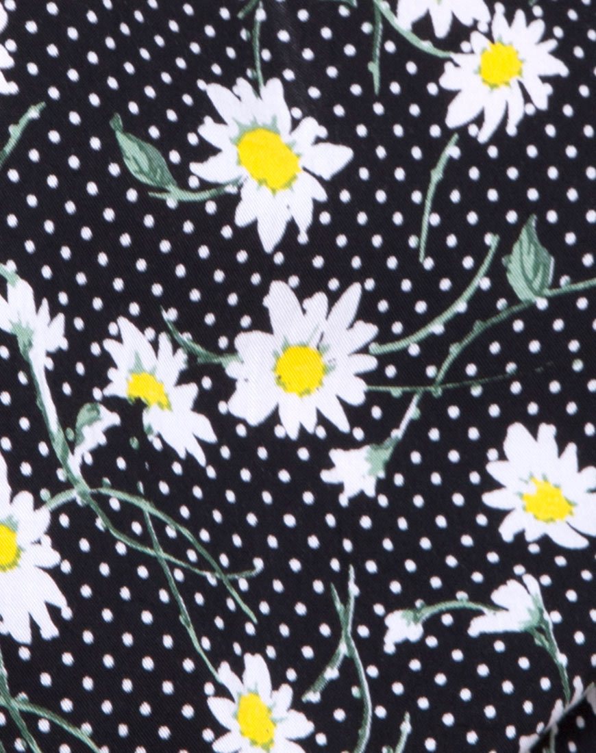 Afbeelding van Giotto Jumpsuit in Polka Daisy Zwart