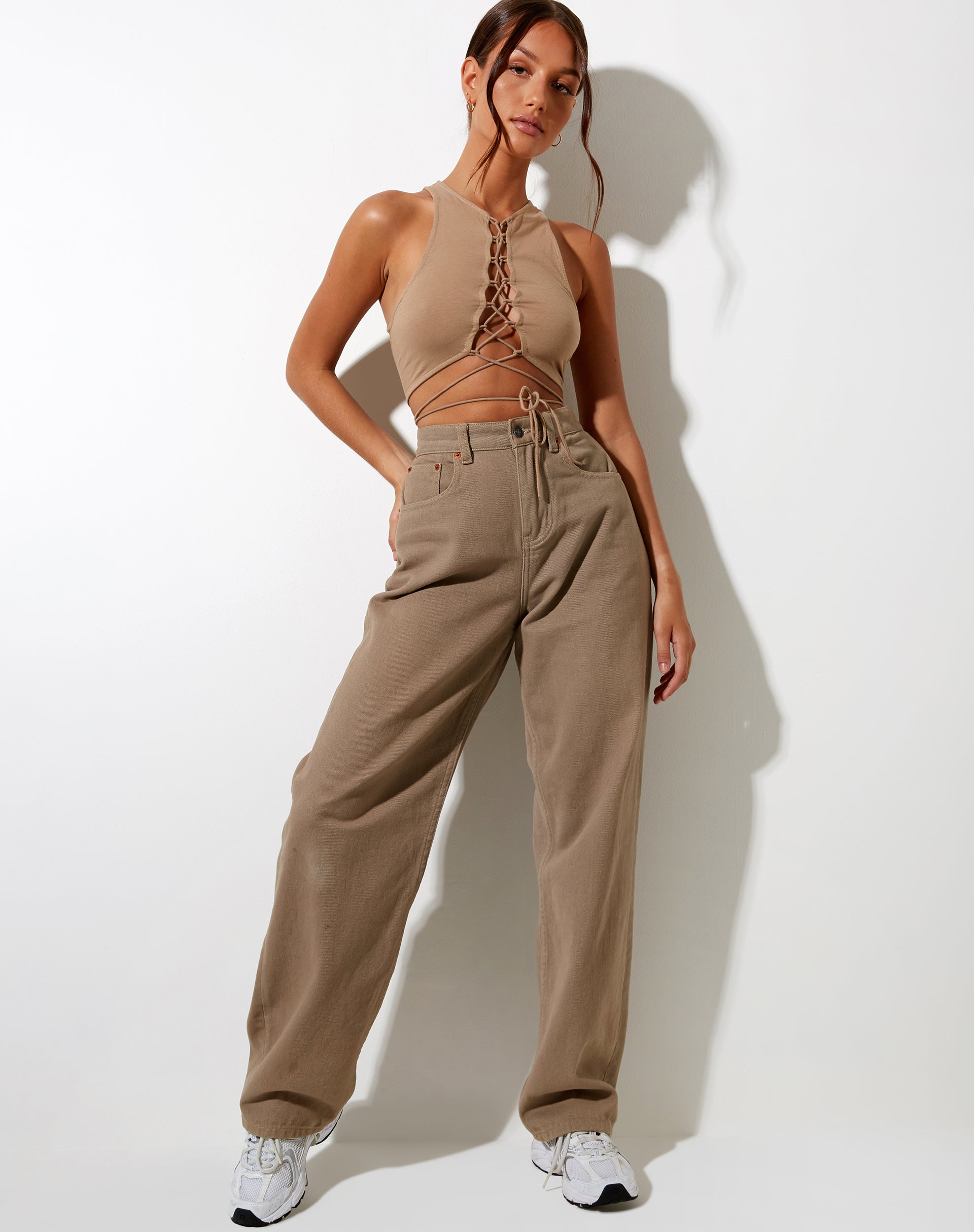 Afbeelding van Giwta Crop Top in Biscuit