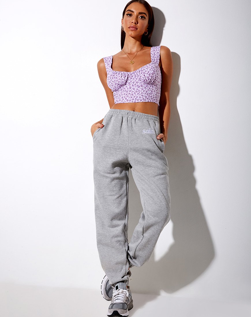 Afbeelding van Gladis Vest Top in Ditsy Rose Lila