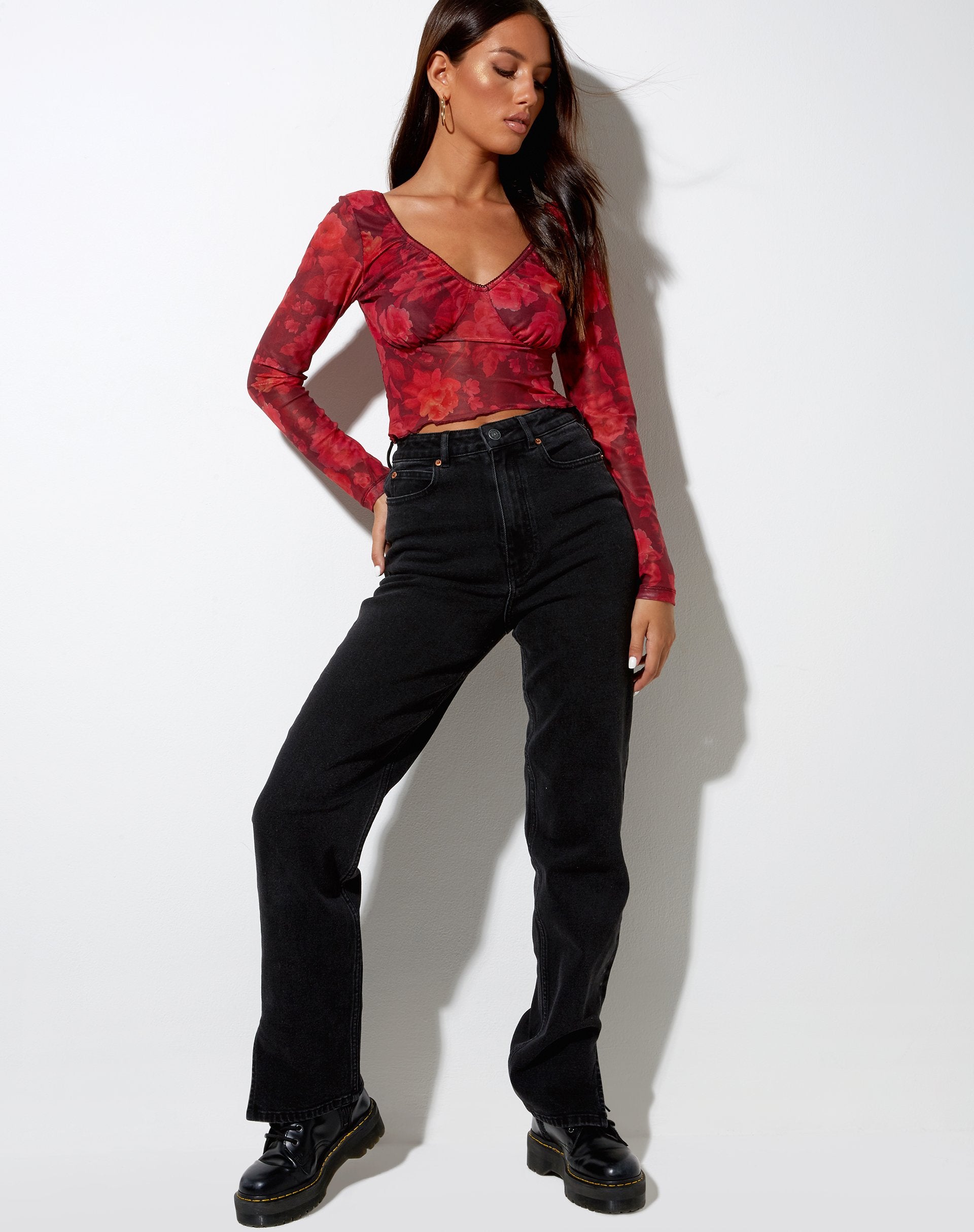 Afbeelding van Glaster Crop Top in Rough Rose