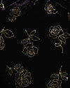 Zwart met gouden rozenstempel