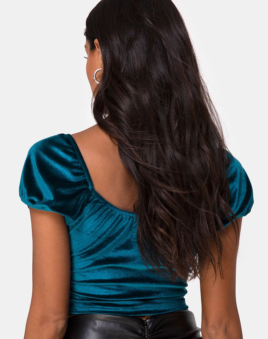 Afbeelding van Glaty Top in Velvet Teal