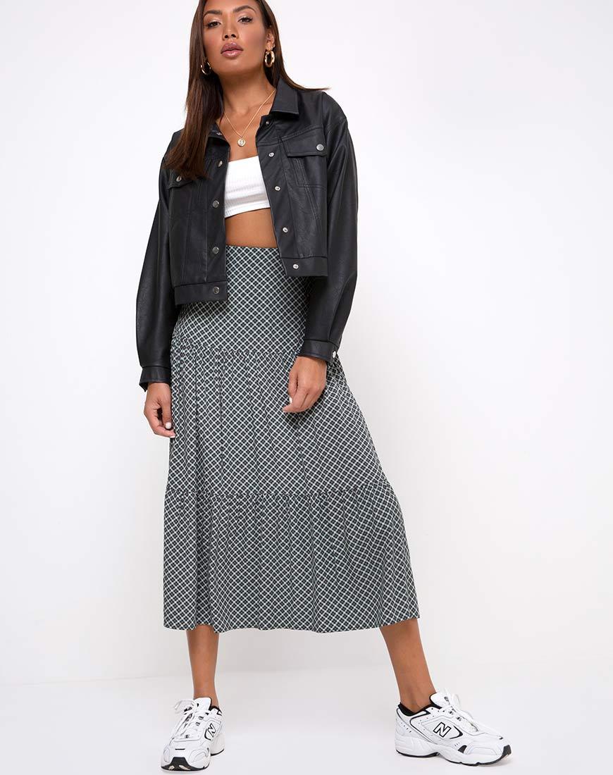 Gleas Rok in Check it Out Groen