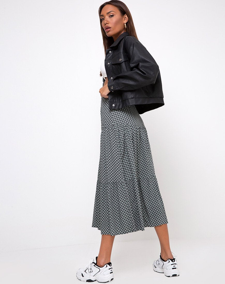 Gleas Rok in Check it Out Groen