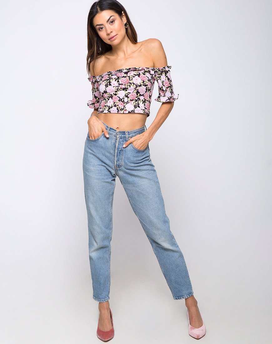 Afbeelding van Glior Crop Top in Bloom Floral