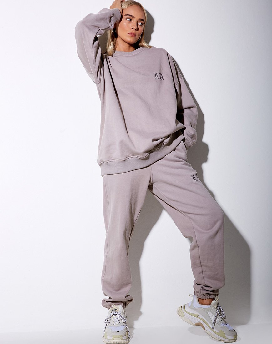 Afbeelding van Glo Sweatshirt in Paddestoel met LA Embro