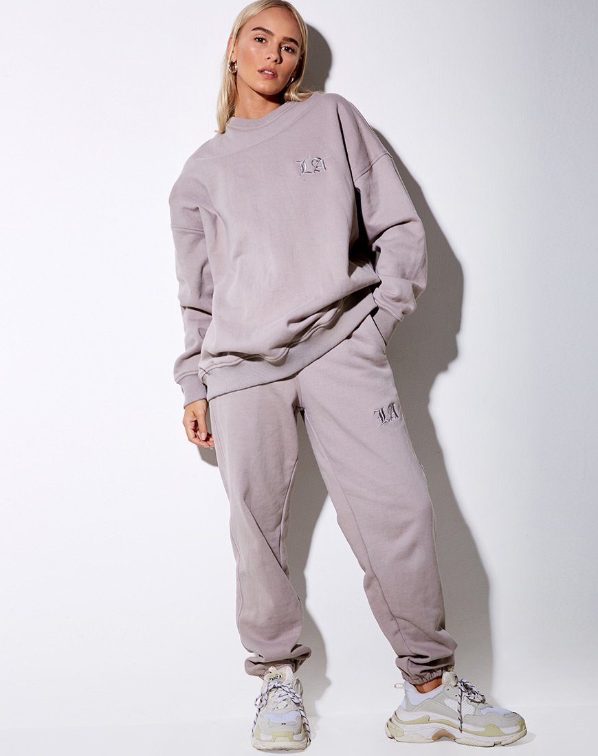 Afbeelding van Glo Sweatshirt in Paddestoel met LA Embro