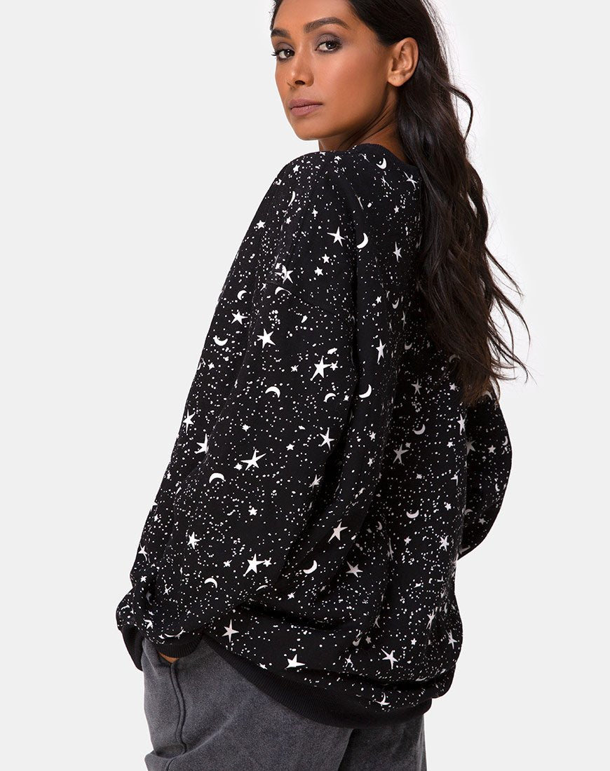 Afbeelding van Shine Sweatshirt in Zwart Kosmos