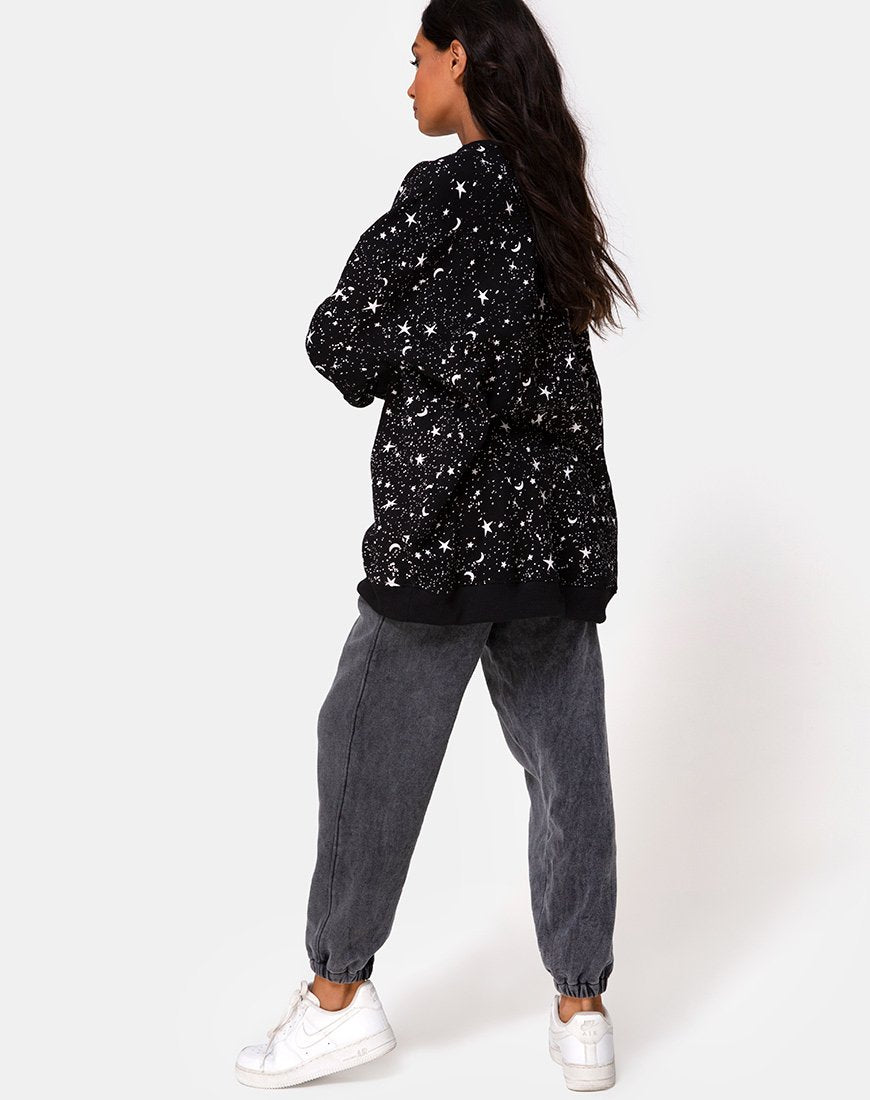 Afbeelding van Shine Sweatshirt in Zwart Kosmos