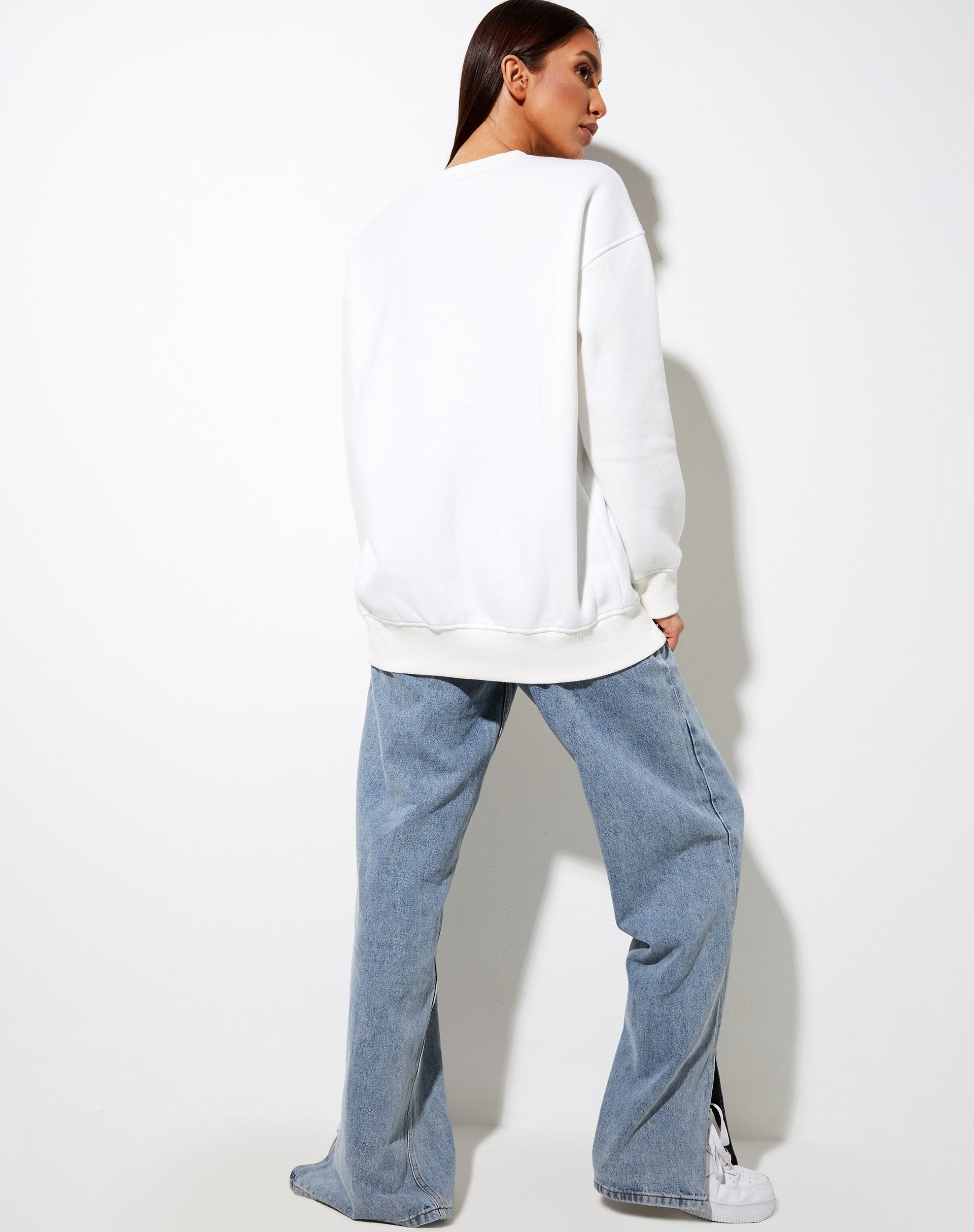 Afbeelding van Glowee Sweatshirt in Warm Wit Engelenenergie Hotfix