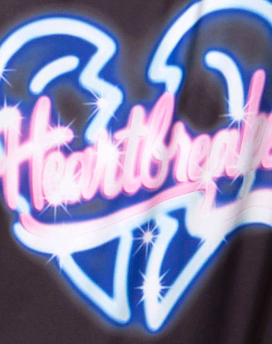 Afbeelding van Godin badpak in Heart Breaker Zwart
