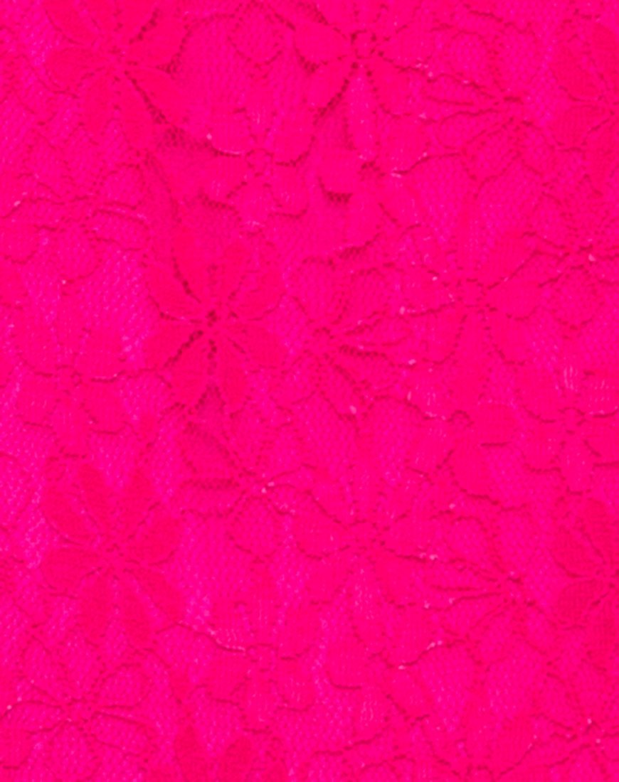 Afbeelding van Godin badpak in kant Fuschia roze