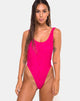 Afbeelding van Godin badpak in kant Fuschia roze