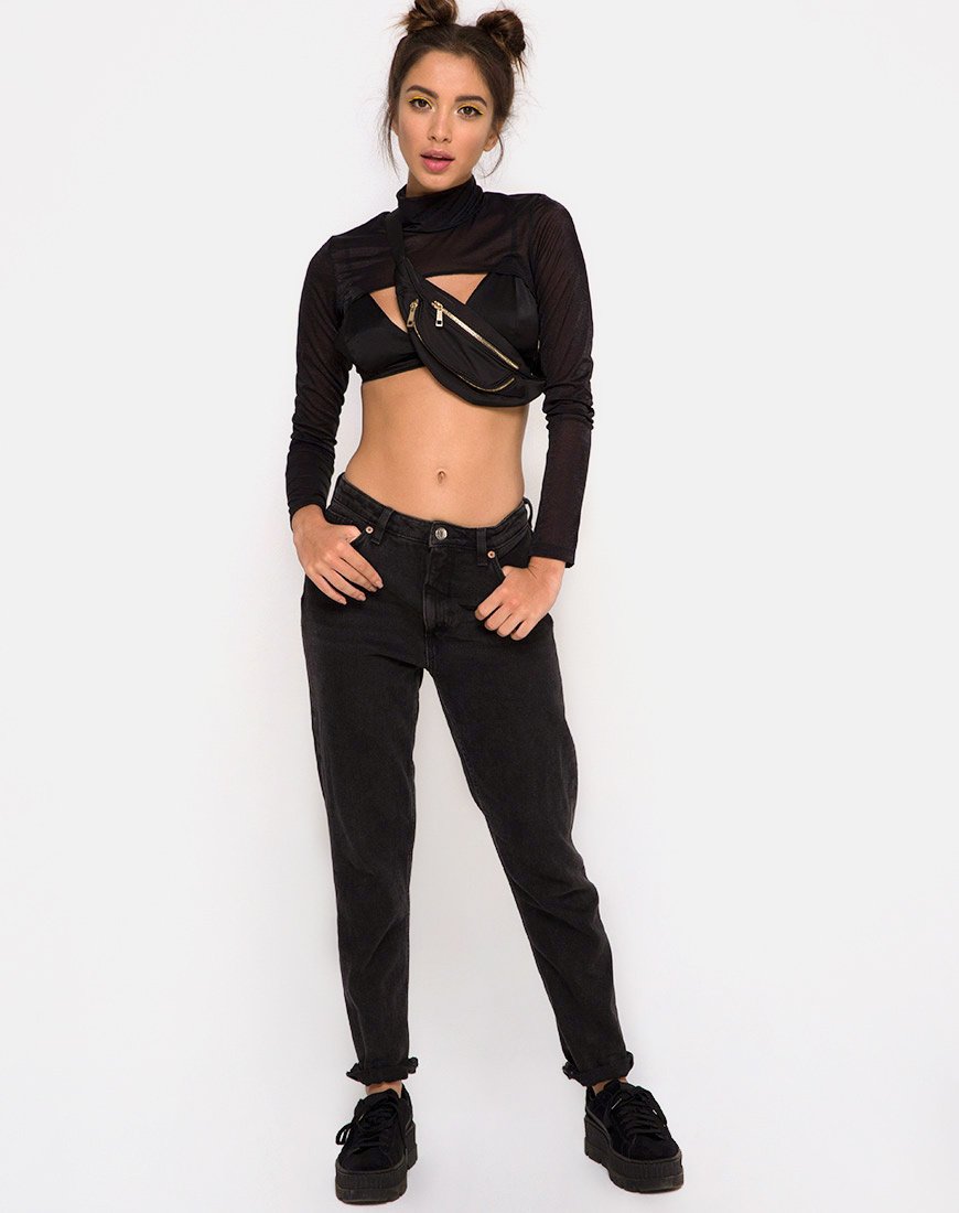 Afbeelding van Gola Top in Sheer Mesh Zwart